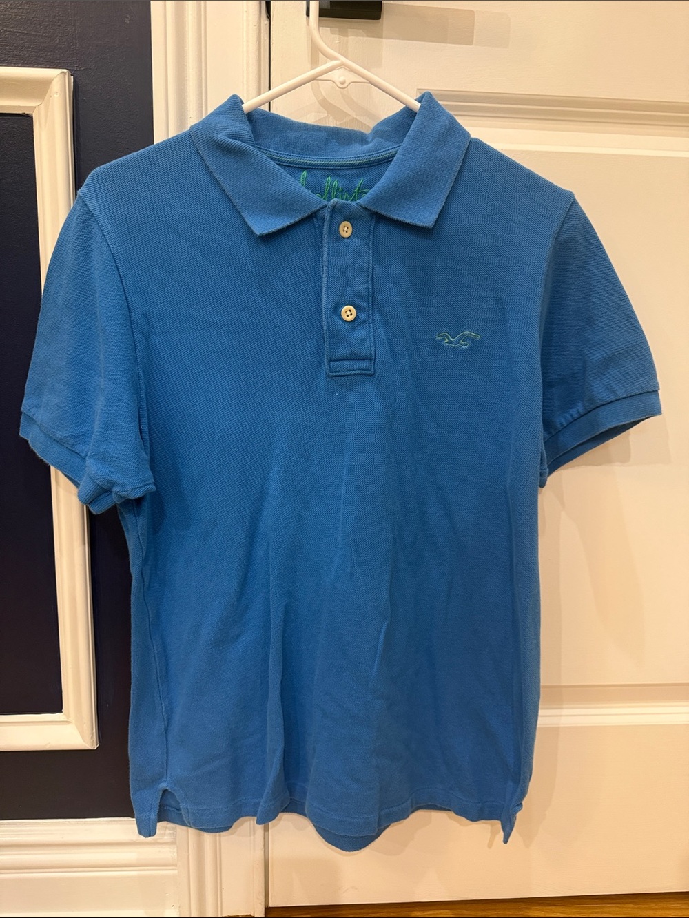 Hollister Turquoise Blue Boys' Short Sleeve Polo